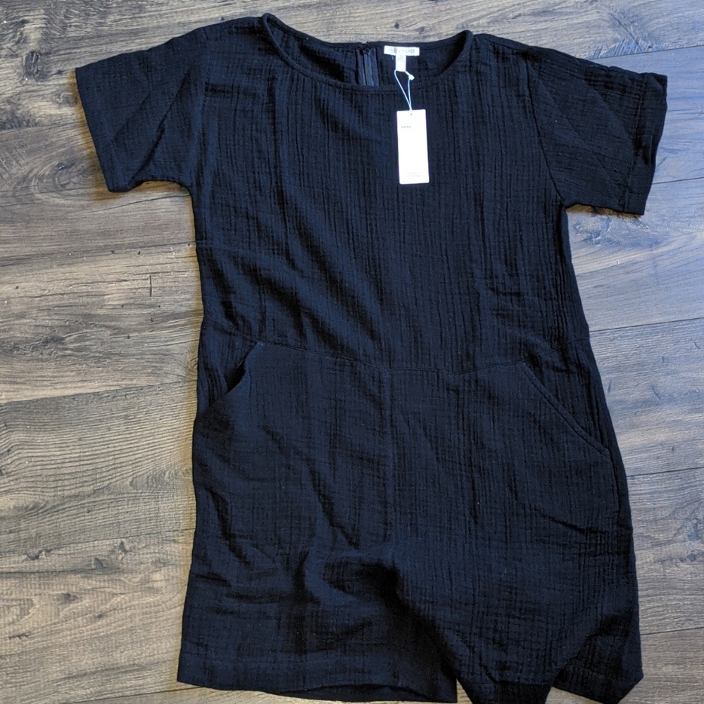 NWT Eileen Fisher Organic Cotton Gauze Romper